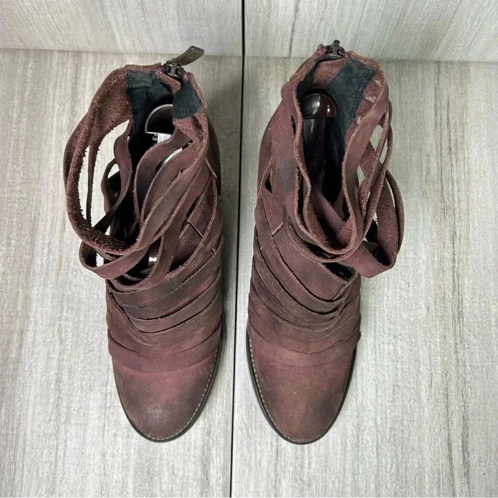 Free People Hybrid Strappy Block Heel Ankle Bootie Women’s Size 10 EUR 40 - Picture 7 of 11